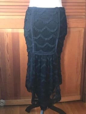 Lip Service Vintage On The Fringe Gothic Victorian Tassel Fishtail Skirt S